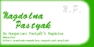 magdolna pastyak business card